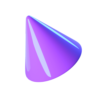 Cone Purple Glossy