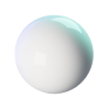 Sphere White Glossy Mini